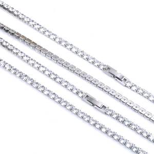 Top Selling Link Chain Moissanite Hip Hop Full Iced Diamond Look Necklace Gold Plated Sterling Available Best Market Price - Product Image 4