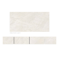 Carreaux muraux en porcelaine GVT PGVT effet marbre et pierre 300x600mm (30x60cm / 12x24 pouces) 12x24 pouces effet marbre moderne pour salle de bain