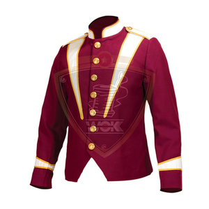 Chaqueta de uniforme de banda de música de lujo, exterior de poliéster y algodón con forro interior de seda, WOK Industries - Product Image 1