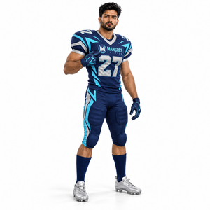 Kit d'équipe de football américain personnalisé, maillot et pantalon imprimés sur mesure pour les joueurs adultes unisexes, entraînement, jour de match, sport - Product Image 3