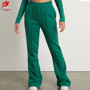 Pantalones de chándal acampanados para mujer, inspirados en la moda, cómodos, con cintura elástica, para viajes de ocio y un aspecto elegante. - Product Image 1