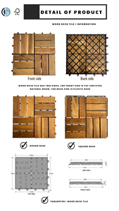 Baldosas de Madera de Acacia de Vietnam para Exteriores, Impermeables, Antideslizantes, Tablas Encajables con Garantía de 5 Años - Product Image 6