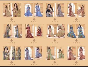 Sari imprimé unique au look traditionnel et contemporain pour toutes les occasions spéciales, provenant d'un fournisseur indien - Product Image 2