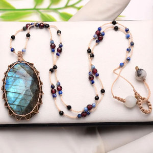 Collier pendentif perle d'eau douce goutte d'eau, perles plaquées platine, style bohème, unisexe, pour soirée - Product Image 2