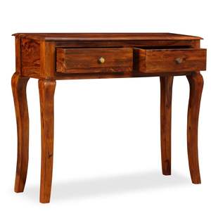Table console en bois d'acacia massif naturel de taille moyenne - Product Image 3