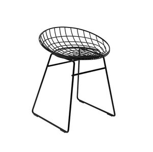 Comptoir en métal hauteur Bar chaise confortable salon décoratif métal fer fini nickel chaise - Product Image 5