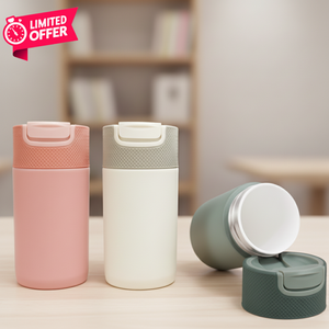 Termo de Acero Inoxidable de Doble Pared con Revestimiento de Porcelana, 10 oz/320 ml, Diseño Moderno y Lujoso, Aislamiento Frío de 8-10 Horas - Product Image 1