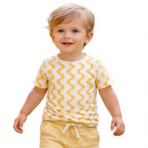 Ensemble haut et bas pour bébé garçon 100% bambou, personnalisé, ultra doux, respirant, respectueux de la peau, écologique, tenue pour nourrisson - Product Image 1