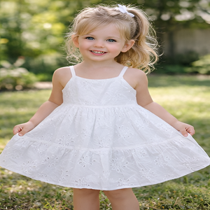 Robe en coton pour petite fille, style princesse, été, décontractée, usage quotidien, vente en gros au meilleur prix - Product Image 6