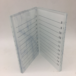 Marble Acrylic Eyelash Tile with Lines Printed <b>Lash</b> <b>Extension</b> Palette Holder Luxury <b>Lash</b> Strip Board Organizer with High Quality - Product Image 4