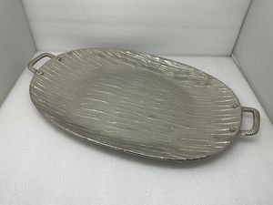 Stylish And Durable Aluminum Serving <b>Tray</b> For Serving <b>Snacks</b> Drinks And Meals In Parties And Functions - Product Image 4
