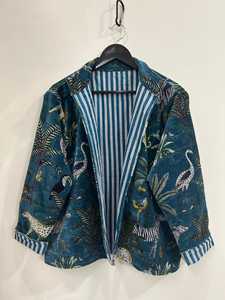 Veste coupe-vent unisexe pour l'hiver, veste en velours de coton de luxe faite à la main pour femmes, imprimé animal tropical safari, manteau bohème avec poches latérales - Product Image 2