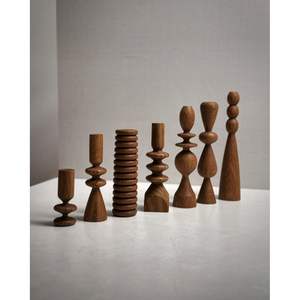 Support de bougie en bois naturel, lanterne élégante et porte-bocal pour la décoration de la maison et du bureau - Product Image 5