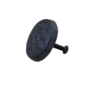 Flower round iron knobs <b>pull</b> cabinet drawer <b>for</b> <b>home</b> dresser door cabinet furniture decorative kitchen wardrobe handle knobs - Product Image 1