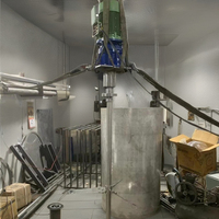 Homogénéisateur industriel, pompe mélangeuse à engrenages pour le traitement chimique et alimentaire, capacité 1000 L, couple élevé, commande automatique motorisée, 400V