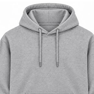 <b>Men</b> Heather <b>Grey</b> Pullover Hoodie Plain Long Sleeve Casual Sweatshirt Custom Logo Streetwear Sportswear Gym Top Shoukat Apparel - Product Image 2