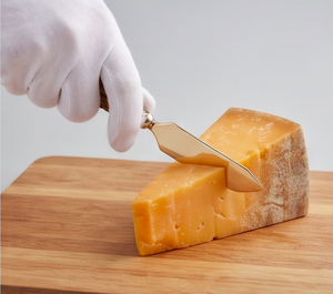 Ensemble de couteaux et spatules à fromage dorés mats, lame en acier inoxydable, manche en bois de cerf, 4 pièces, pour la cuisine et la maison - Product Image 4