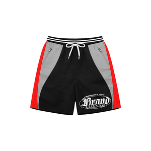Custom Nylon Tracksuit <b>Wind</b> <b>Breaker</b> Zip up Hoodie and Shorts Set Plain Windbreaker Short Set Men Windbreaker Tracksuit Set - Product Image 6