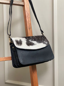 Bolso de Piel de Vaca con Pelo para Mujer, Bolso de Mano de Piel Auténtica, Novedad - Product Image 4