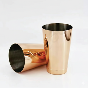 Boston <b>Shaker</b> Copper Color Stainless <b>Shaker</b> at Wholesale Price <b>Cocktail</b> Mixer Mixing Glass Drink ware Steel - Product Image 3