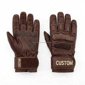 Professional Gym Workout Leather <b>Gloves</b> OEM Custom Logo <b>Weight</b> Lifting Padded Wrist Support Fitness <b>Gloves</b> - Product Image 3