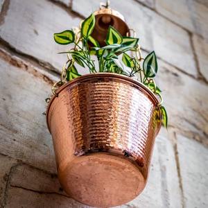 Jardinière murale en cuivre de haute qualité pour l'aménagement d'entrées, la décoration extérieure et la présentation intérieure, vente en gros depuis l'Inde - Product Image 4