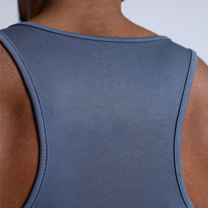 Summer Fit Stringer Men's Gym Wear Workout Training Clothing Plain Longline Muscle Sleeveless High Quality Activewear Tank Top - Product Image 5