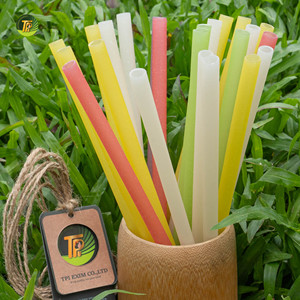 Pajitas de Arroz Premium Comestibles y Biodegradables para Bebidas y Uso en Restaurantes - Product Image 5