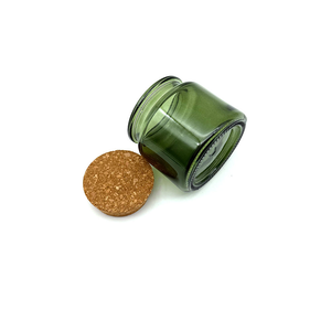 Muestra Gratuita ZF GLOBAL EXPORT ZF 5664 Frasco de Vidrio Transparente Multicolor Verde Ámbar para Velas con Tapa de Corcho Ecológico de Alta Transparencia para el Hogar - Product Image 2