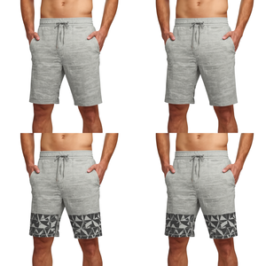 Pantalones Cortos Deportivos Premium para Hombre con Gráficos Arctic Grid y Estilo Atlético Contemporáneo - Product Image 2