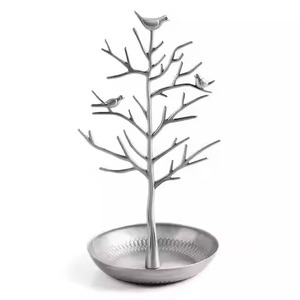 Modern Metal Jewelry <b>Tree</b> Stand Black Branch Design <b>Necklace</b> Earring Holder for Home Vanity Storage - Product Image 2