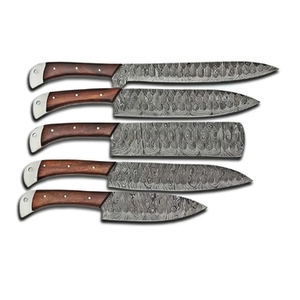 Handmade Carbon Steel Sustainable Multifunction Customizable Chef <b>Knife</b> Set 5-Piece Razor <b>Sharp</b> High Carbon Forged Wholesale - Product Image 1
