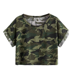 Camisetas de Mujer Lisas con Cuello en V y Manga Regular, Impresión Digital, 220g, Spandex/Algodón, Transpirables y Ecológicas - Product Image 5