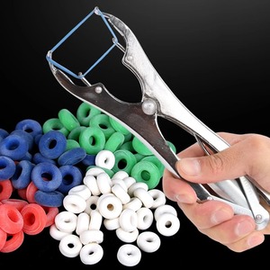 Pince de castration pour animaux de ferme (porcs, moutons) avec anneau en caoutchouc, équipement vétérinaire - Product Image 1