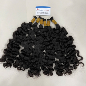 ผมแท้เวียดนาม 100% สีดำ แบบม้วนหยิกสไตล์พม่า สำหรับถักเปีย จากผู้ผลิตยอดนิยม - Product Image 2