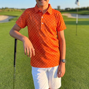 เสื้อโปโลกอล์ฟสำหรับเด็ก ผลิตโดย Best Golf Apparel ผ้าถักพิเก้ คอเสื้อแบบริบ ตะเข็บเรียบร้อย และเนื้อผ้ายืดหยุ่น - Product Image 4