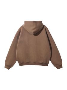 Sweat à capuche pour homme en coton 100% de qualité supérieure, avec tissu épais, cordon en coton 100%, personnalisable, pull-over uni, coupe courte et ample - Product Image 6