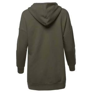 เสื้อฮู้ดผู้หญิง ผ้าฟลีซ มีฮู้ด ทรงโอเวอร์ไซส์ แขนยาว มีกระเป๋า - Product Image 1