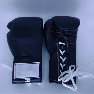 Guantes de Boxeo con Logotipo Personalizado OEM, de Alta Calidad, Duraderos, de Cuero Brillante, Profesionales, con Cierre de Cordones, para Boxeo - Product Image 4