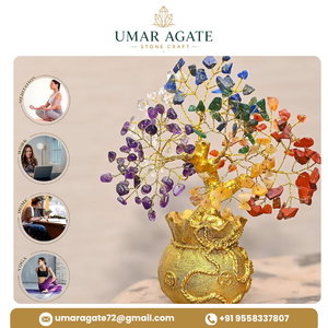 Vente en gros de cristaux de guérison faits à la main de qualité supérieure, arbre Feng Shui 7 chakras, pierre naturelle, décoration d'intérieur, cadeau - Product Image 3