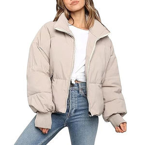 Chaquetas Acolchadas para Mujer Tallas Grandes, Color Sólido, Ropa de Moda, Chaquetas Transpirables para Mujer - Product Image 6