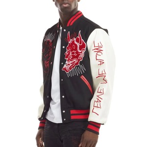 Custom College Varsity <b>Jacket</b> With Sleeve Embroidery Wholesale University Letterman <b>Jacket</b> Factory Supplier - Product Image 1