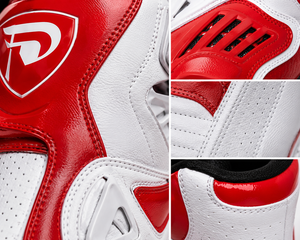 Bicicleta de Ejercicio Dumela Roja y Blanca, Cuero Genuino Transpirable e Impermeable, Protección para Todas las Estaciones, Entrenamiento Deportivo, Color Personalizado - Product Image 2