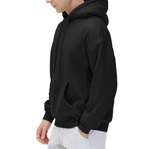 Unisex 100% Cotton Winter Hoodie Customizable Heavyweight Plain Sweatshirt with Embroidered Design Made to Order - Product Image 4