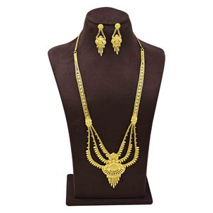 Wholesale Dubai Style 14K18K24K Micron Gold Filled Rani Haar Bridal Jewelry Set Traditional Design Jewelry Set Fashion <b>Necklaces</b> - Product Image 1