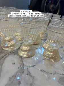 Copas de Vino de Concha Marina Hechas a Mano con Diseño Costero, Regalo de Aniversario de Bodas o Cumpleaños 2026, 99 Gold Data, 20-100 ml, Copa de Cóctel - Product Image 2