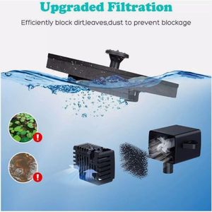 Pompa d'Acqua Solare per Laghetto Esterno, Giardino, Piscina e Fontana per Uccelli, Design Galleggiante per Giardino (USA) - Product Image 6