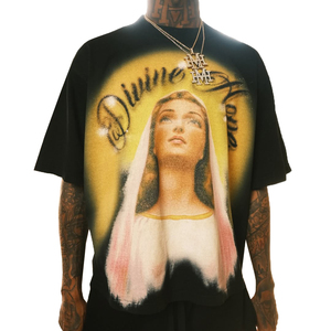 ผู้ผลิตเสื้อยืดคอตตอนทรงโอเวอร์ไซส์แบบครอป สตรีทแวร์ เนื้อผ้าหนา ล้างสีแบบแอซิดวอช พิมพ์ลายกราฟิก - Product Image 6