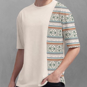 Nouveau Style Design Hommes Casual Respirant Tricoté À Manches Courtes T-shirt Personnalisé-Séchage Rapide Coupe Ample Coton Polyester - Product Image 1