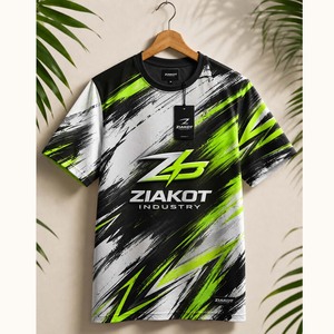 Camiseta Deportiva Personalizada Ziakot Industry, Color Naranja y Blanco, Estilo Dividido, al por Mayor - Product Image 2